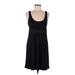 Express Casual Dress - Mini Scoop Neck Sleeveless: Black Print Dresses - Women's Size Medium