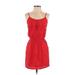 Foreign Exchange Casual Dress: Red Dresses - Women's Size Small