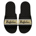 Men's ISlide Black Colorado Buffaloes Wordmark Stripe Slide Sandals