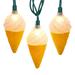 Kurt Adler Ice Cream Cone 10 Light String Lights in Green/Yellow | 3.25 H x 144 W x 1.9 D in | Wayfair UL4370