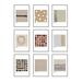AllModern Beda Collezione Caos E Ordi Framed 9 Pieces by Romina Gadler Print Canvas in White | 60 H x 42 W x 1.25 D in | Wayfair