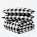 Bare Home Flannel Duvet Cover & Sham Set Cotton in Black | King/California King Duvet Cover + 2 King Shams | Wayfair 840105716730