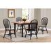 One Allium Way® Azizi 5 - Piece Butterfly Leaf Solid Oak Wood Dining Set Wood in Brown | 30 H in | Wayfair EB7AD60850EE46F9B1944D38E0C7D30B