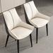 Corrigan Studio® Levaun Side Chair Faux Leather/Upholstered in Gray/White | 34.25 H x 20.87 W x 17 D in | Wayfair 75155B62CF9F4E6DBC4D58B06705EE1F