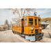 Williston Forge Ljussi Mallorca Train On Canvas by Nathan Larson Print Canvas in Orange | 8 H x 12 W x 1.25 D in | Wayfair
