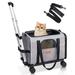 Tucker Murphy Pet™ Cat Carrier w/ Wheels Airline Approved, Pet Dog Carrier w/ Wheels For Small Dogs | 11 H x 17 W x 11 D in | Wayfair