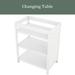 Harriet Bee Hermie Adjustable Height Crib Wood in White | 35.4 H x 27.9 W x 71.7 D in | Wayfair 641494DE6109409DBABECBAC4BDC14A2
