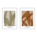 Birch Lane™ Zabini 3 & 4 Framed On Canvas 2 Pieces Print Metal in Brown | 38 H x 26.5 W x 1.25 D in | Wayfair 91998090D3494C86930373C3ACE17C7B