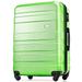 Green Trunk Sets 3 piece Sets Luggage Hardside Lightweight Durable Suitcase sets Spinner Wheels Suitcase w/ TSA Lock 20''24''28"