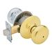 Schlage Plymouth Bright Brass/Bright Chrome Brass Privacy Lock 2 Grade Right or Left Handed