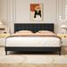 Alazyhome Square Tufted Upholstered Platform Bed Frame