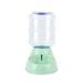 3.8L Pet Water Feeder Animal Automatic Pet Feeder Dispenser Station Gravity Feeder Fountain Bottle Bowl Dish (Green)