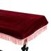 1PC 61 Key Electronic Piano Dust Cover with a Drawstring Protective for Piano Keyboard (Wine Red and Random Tassels Color)