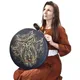 Tambour de chaman végétarien fait à la main avec anciers de tambour tambour de lune alchimique