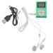 BESTONZON Clip Sports MP3 Player Micro Slot USB Port Portable Digital Media Player (Green)