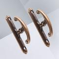 1 Pair Vintage Wall Tieback Curtain Hook Wall Mounted Hanger Clothes Bag Coat Hooks (Antique Copper Color)