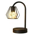FAGUANGAO Industrial Table Lamp Small Touch Control 3 Way Dimmable Edison Lamp Vintage Iron Cage Desk Lamp Retro Steampunk E31 Nightstand Lamp for Bedroom Office(LED Bulb Included) style 1