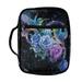 Binienty Hummingbird with Rose Bible Cover with Handle Zip Pockets Women s Bible Protect Case Bible Book Covers Bible Holder Carrying Case Bible Accessories Tote Bag