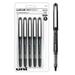 Uniball Vision Needle Rollerball Pens Black Pens Pack of 5 Micro Pens with 0.5mm Ink Ink Black Pen Pens Fine Point Smooth Writing Pens Bulk Pens and Office Supplies