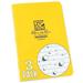 Rite in the Rain Weatherproof Stapled Notebook 4 5/8 x 7 Yellow Cover Journal Pattern 3 Pack (No. 391FX)