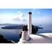 Santorini Cyclades Caldera Greek Island - Laminated Poster Print - 12 Inch by 18 Inch with Bright Colors and Vivid Imagery