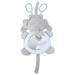 Cartoon Animal Doll Plush Distorting Mirror Toy Elephant Shape Toy for Kids Toddler Baby Infants (Grey Elephant)