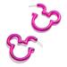 Women's BaubleBar Mickey Mouse Pink Essential Hoop Earrings