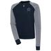 Women's Antigua Navy Dallas Cowboys Flier Bunker Tri-Blend Pullover Sweatshirt