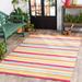 Mark&Day Outdoor Area Rugs 2x3 Fareham Modern Indoor/Outdoor Bright Pink Yellow Area Rug (2 x 3 )