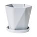 MSJUHEG Planters For Indoor Plants Planters Balcony Household Plastic Flower Pot Resin Nordic Thicken Large Flower Pot Flower Pots Gray