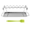 FRCOLOR 1 Set Outdoor Stainless Steel Grill Practical Sturdy Folding Barbecue Grill Tool