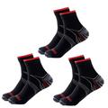 Foot Compression Socks for Men Women Plantar Fasciitis Heel Spurs Pain Venous Running Sports Socks Casual Ankle Sock Gift 1 Pairs Red-L/XL