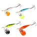 4 Pcs 20g Fish Bait Sequins 3D Eyes Small Fish Lure Bait Colorful Hard Fake Bait Fishing Lures for Outdoor Compound Fish (Red Green Blue White Style)