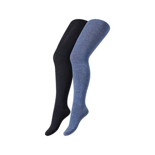 „Strumpfhose CAMANO „“Strumpfhose 2er Pack““ Gr. 86/92, blau (denim, navy) Kinder Strumpfhosen“
