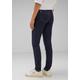 Slim-fit-Jeans STREET ONE Gr. 36, Länge 34, blau (deep indigo) Damen Jeans Röhrenjeans