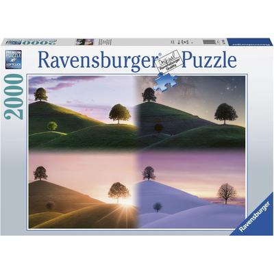 Puzzle RAVENSBURGER "Stimmungsvolle Bäume und Berge" Puzzles bunt Kinder Made in Germany; FSC- schützt Wald - weltweit