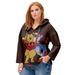 Plus Size Women's Disney Winnie the Pooh Hooded Sweatshirt by Disney in Brown Winnie Friends (Size 22/24)