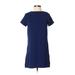 Lulus Casual Dress - Shift: Blue Print Dresses - Women's Size X-Small