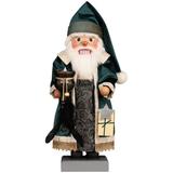 Christian Ulbricht Premium Nutcracker - Magic Light Santa Wood in Black/Brown/Green | 18.9 H x 7.3 W x 7.9 D in | Wayfair 0-873