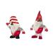 The Holiday Aisle® Plush Gnomes Lighted Display Metal in Red | 22 H x 6 W x 17 D in | Wayfair D400C3868D2942B3AFCB0A515642327F