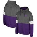 Men's Colosseum Charcoal TCU Horned Frogs Miles Full-Zip Jacket