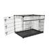 Lucky Dog™ 42” Double-Door Crate with Sliding Doors - Jewett Cameron Company ZW 51542