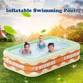 Grande piscine gonflable carrée pour enfants bain épais pour enfants jeu de plein air fêtes d'eau