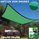 Voile d'ombrage rectangulaire pour l'extérieur 70% anti-UV pare-soleil de jardin imperméable