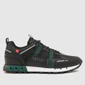 CRUYFF inter lace montserrat 10 trainers in black & green