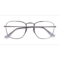 Unisex s square Gunmetal Metal Prescription eyeglasses - Eyebuydirect s Ray-Ban RB3857V Frank