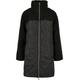 Winterjacke URBAN CLASSICS "Urban Classics Damen Ladies Oversized Sherpa Quilted Coat" Gr. M, schwarz (black) Damen Jacken Winterjacken