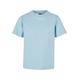 Kurzarmshirt URBAN CLASSICS "Kinder Boys Organic Basic Tee 2-Pack" Gr. 122/128, blau (oceanblue, white) Jungen Shirts T-Shirts