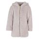 Parka URBAN CLASSICS "Damen Girls Sherpa Jacket" Gr. 146/152, grau (warmgrey) Mädchen Jacken Westen