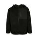 Winterjacke URBAN CLASSICS "Herren Boys Hooded Sherpa Zip Jacket" Gr. 158/164, schwarz (black) Jungen Jacken Winterjacken